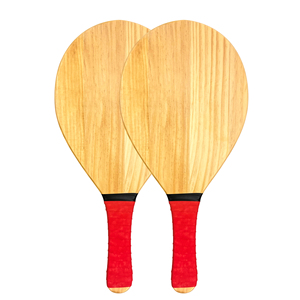 Diseño de impresión personalizado Juego de pelota y raqueta de playa de madera Producto deportivo y de entretenimiento - Product Image 5