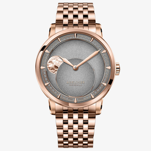 นาฬิกา AGELOCER รุ่น Major Breakthrough 29.51-Days Moon Phase สีทอง สายเหล็ก ของแท้ นาฬิกาผู้ชาย Astronomer ระบบจักรกล - Product Image 4