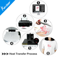 도매 영원히 잉크젯 열 전송 종이 a4 시트 tshirt 없음 컷 어두운 빛 직물