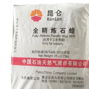 2023 Chinese manufacturer Fine white granular paraffin wax 58#/500g per bag/chlorinated paraffin for polishing