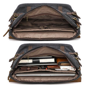 厂家新供应复古复古单肩男士帆布包邮递员电脑包 - Product Image 4