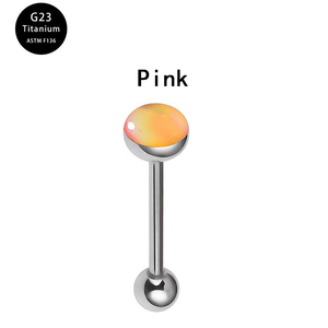 G23 Titanium Tongue F136 Titanium Body 14G Straight Rod Ear <span class=keywords><strong>Bridge</strong></span> <span class=keywords><strong>Piercing</strong></span> Fashionable Magic Color Ear Nail Weddings Gifts - Product Image 5