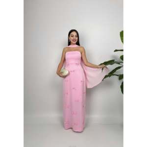 Elegante Vestido de Satén sin Tirantes, Corte Ajustado, Cintura Natural, Color Rojo, Vestido Largo Formal para Mujeres, Eventos Profesionales - Product Image 3