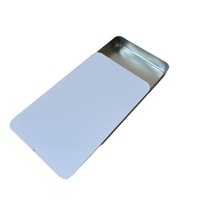Boîte coulissante en fer blanc 167*103*20 avec clip crocodile magnétique, qualité alimentaire, pour chocolat, personnalisable