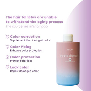 POLAN professionnel sans ammoniaque 500ml violet verrouillage-couleur <span class=keywords><strong>cheveux</strong></span> shampooing <span class=keywords><strong>anti</strong></span>-jaune pas de couleur rouge - Product Image 3