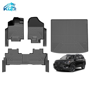 Alfombrillas de Lujo para Auto, Juego Completo de Plástico TPE, para Conducción con Volante a la Izquierda, Fáciles de Limpiar, con Alfombrilla para Maletero Trasero, para Honda Passport 2024 - Product Image 1