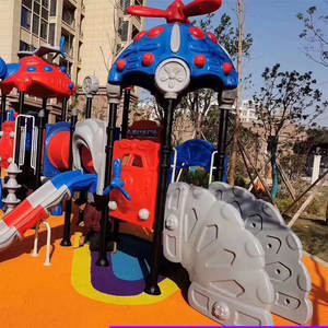 אספקת מפעל של מגלשות פלסטיק גדולות לגני ילדים, מתקני שעשועים קהילתיים, ציוד משחק לילדים מפלסטיק - Product Image 2