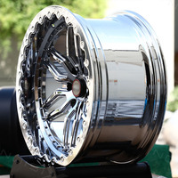Jantes forgées Drag Wheels 17x10 17x11 20x10 avec beadlocks personnalisés 6x127 6x135 6x139.7, polies ou noires brillantes, usinées pour Silverado 1500 SS