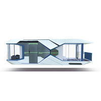 Maison-capsule spatiale étanche pour hébergement hôtelier en plein air