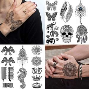 Autocollant intelligent <span class=keywords><strong>papillon</strong></span> sexy Fille Diy Non-toxique Colle Art corporel Autocollant de <span class=keywords><strong>tatouage</strong></span> temporaire en <span class=keywords><strong>dentelle</strong></span> - Product Image 6