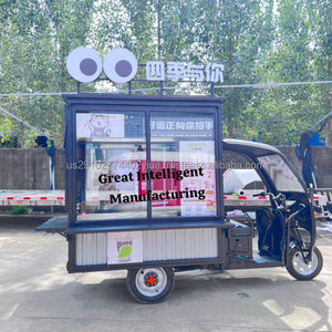 Mini camión de comida pequeño manejable, triciclo, máquina expendedora de café, cafetería, camión, bar, carrito para helado, furgoneta, cafetería, carrito de comida - Product Image 1