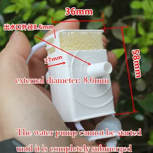 Micro bomba <span class=keywords><strong>de</strong></span> agua sin escobillas DC 5V-12V impermeable Mini bomba sumergible <span class=keywords><strong>de</strong></span> fuente Rockery <span class=keywords><strong>Bonsai</strong></span> bomba <span class=keywords><strong>de</strong></span> tanque <span class=keywords><strong>de</strong></span> peces potencia automática - Product Image 3