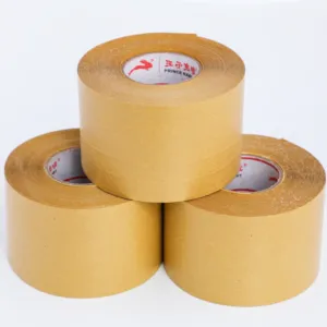 Tùy Chỉnh Nhật Bản Sinh Thái Thân Thiện Tùy Chỉnh In Brown Craft Tự Dính Kraft Giấy Đóng Gói Kẹo Cao Su Seal Tape Giấy