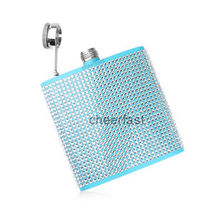 Flacon de hanche à <span class=keywords><strong>alcool</strong></span> en acier inoxydable le plus populaire Flacon de hanche étincelant personnalisé noir sans fuite Flacons de hanche mignons - Product Image 2