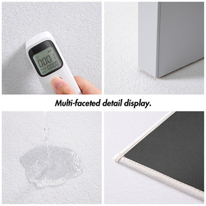 Tapis de porte Positano rectangulaire à motif médaillon, résistant aux taches, lavable, pour entrée de maison, en fibre de polyester - Product Image 2