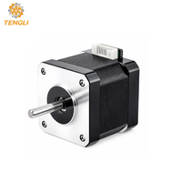 Moteur pas à pas hybride Nema17 2 phases 42x42mm 1,8° 200 pas par tour avec arbre à roulement à billes pour système de suivi solaire
