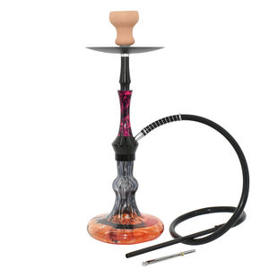 Vente en gros Nouveau design Ensemble de narguilé Shisha de haute qualité Belle bouteille en verre en aluminium avec techniques givrées - Product Image 4