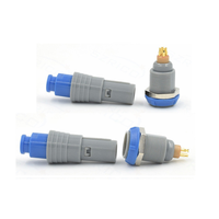 REDELs Conector Circular de Plástico Push Pull, PAG PKG 2 3 4 5 6 7 8 10 14 Pines Conector Circular de Plástico para Equipo Médico