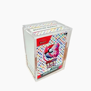 Étagères de présentation en acrylique transparent, 6 paquets, Pocket Monsters Booster 151 Bundle Box, boîte d'évolution prismatique, boîte magnétique américaine - Product Image 2