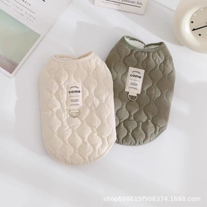 <span class=keywords><strong>Chaleco</strong></span> de abrigo de algodón cálido conciso <span class=keywords><strong>para</strong></span> perros con anillo de correa Ropa de invierno <span class=keywords><strong>para</strong></span> mascotas al aire libre <span class=keywords><strong>para</strong></span> perros y gatos Patrón sólido - Product Image 4