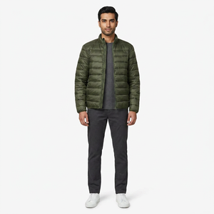 Manteau bomber décontracté pour homme, style urbain, en toile, grande taille, prix de gros, collection hiver 2025 - Product Image 1