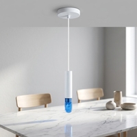 Lustre suspendu LED minimaliste de haute qualité pour hôtel et maison, avec câble et prises G9 pour escalier