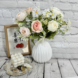 Bouquet de fleurs artificielles de pivoines en gros Meixue Mag, pivoines faites à la main pour la décoration intérieure, directement du fabricant - Product Image 4