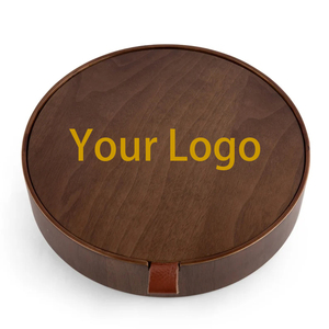 Custom Logo Wood Jewelry Box for Women Wholesale Gift Walnut Oak Engraved Wooden Jewelry <b>Storage</b> Box with Mirror - Product Image 1