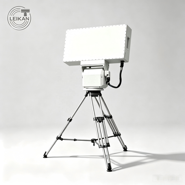 Ku Band AESA Portable Long Range 3D Drone Detection Radar 200-Target Tracking 360 Degree Airspace Monitoring for Site Protection