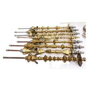 Premium Quality Luxury Three Levels Farida Solid Brass Mini Hookah Hand Engraved Lacquer Finish One Meter Traditional Egyptian - Product Image 1