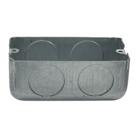 Caja de Conexiones de Acero Galvanizado Personalizada de Alta Gama, 7 Orificios, 3.5x2x1.5 Pulgadas, Rectangular, Duradera, Anticorrosión, Resistente al Fuego
