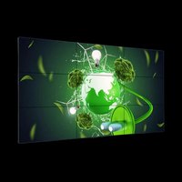 Écran publicitaire intérieur BOE à cadre ultra-fin de 1,7 mm et 3,5 mm, multi-écrans, 1080p, 46 pouces, mur vidéo LCD avec animation