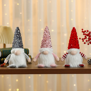 New cross-border Valentine's Day <b>Large</b> Sequin Glowing <b>Doll</b> with Lights, Christmas Glowing Faceless <b>Doll</b> Ornament - Product Image 4