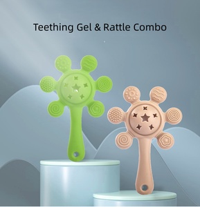 Mordedor de Silicona con Forma de Palma, 2 <span class=keywords><strong>en</strong></span> 1, Libre de BPA, Personalizado, de Grado Alimenticio, para Bebés de 0 a 12 Meses, Juguete para Masticar y Dentición - Product Image 2