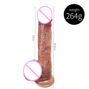 Masturbador Femenino de Goma Suave para Adultos, Resistente al Agua, con Forma de Pene Musculoso, Dildo de Silicona Líquida, Juguete Erótico - Product Image 3
