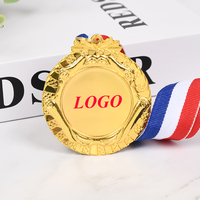 Vente en gros de trophées de médailles en métal vierges de sublimation de finisseur sportif de haute qualité personnalisés