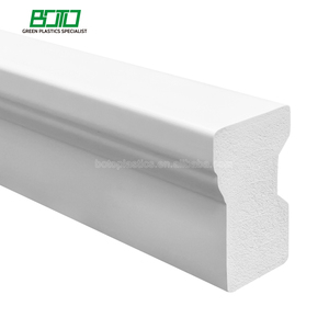 BOTO Brick Mould Size 1-1/4"x2" <strong>Trim</strong> and Moulding for <strong>Window</strong> and Door Modern Design <strong>PVC</strong> Brick Mouldings - Product Image 1