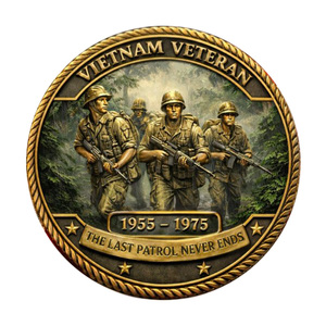 Pièce commémorative en métal « 58 479 pour toujours honorés » – Carte du <span class=keywords><strong>Vietnam</strong></span>, Sacrifice et Fraternité – Cadeau souvenir à thème - Product Image 2