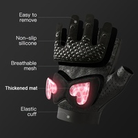 Guantes de Ciclismo Ligeros Personalizados, Medios Dedos, para Gimnasio y Fitness, Unisex, Transpirables, Antideslizantes, para Entrenamiento al Aire Libre, con Palma en Forma de Corazón