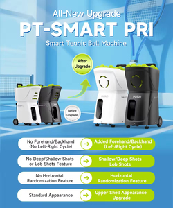 Machine à balles de tennis automatique professionnelle PUSUN PT Smart Primary ABS, vitesse et rotation réglables de 20 à 120 km/h pour les débutants - Product Image 5