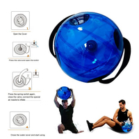 Ballon aquatique réglable SHQC en PVC de 20 cm, équipement de fitness portable pour la stabilité, marque MJW, 5 kg, pour l'entraînement de force à domicile