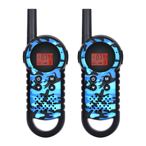 <span class=keywords><strong>Talkie</strong></span>-<span class=keywords><strong>walkie</strong></span> portable UHF 400-470 MHz avec écran LCD rétroéclairé vert, portée de 3-5 <span class=keywords><strong>km</strong></span>, <span class=keywords><strong>80</strong></span> canaux, prise pour écouteurs, 3 piles AAA, 0,5 W, pour enfants - Product Image 3