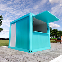 Kiosque à café mobile préfabriqué 10*8*8 pieds, boutique conteneur détachable à vendre, stand commercial