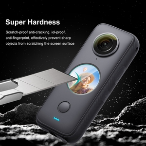Película de vidrio templado para <span class=keywords><strong>Insta360</strong></span> <span class=keywords><strong>One</strong></span> <span class=keywords><strong>X2</strong></span> Puluz, <span class=keywords><strong>accesorios</strong></span> de cámara de acción, película de vidrio templado curvo Hd, fabricante de China, 2 uds. - Product Image 4