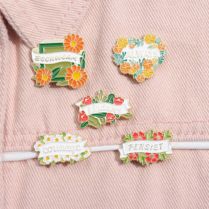 thumbnail image 2 of Flower Enamel Pin Daisy - Cute Floral Lapel Pin For Jackets & Bags Disney Pins 2 of 14