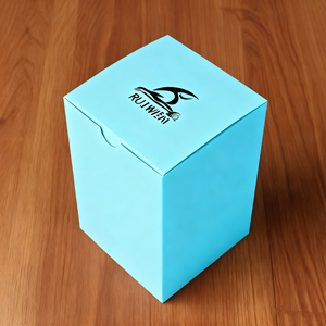 Boîte d'emballage pliable écologique personnalisée avec laminage mat imprimé des deux côtés, papier couché 350 g, boîte à double insert - Product Image 1