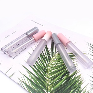 Custom Transparent Round Empty Lip Gloss Wand Tube Plastic Lip Balm Container for Cosmetics - Product Image 4