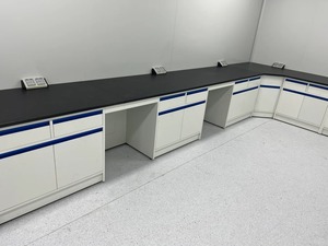 Postazione di Lavoro <span class=keywords><strong>in</strong></span> Metallo Stile Industriale, Tavolo da Laboratorio <span class=keywords><strong>in</strong></span> Ferro per Scuole Odontoiatriche, Applicazioni Mediche e Biologiche, Arredamento per Laboratori - Product Image 3