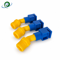 Nosel Semprot Kipas Datar Duckbill Plastik Premium 1/2 Inci untuk Pembersihan Panel Sistem Surya, Nosel Semprot Air untuk Kit Pencuci Panel PV