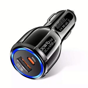 High Quality 60W A+<b>C</b> Car Phone Charger PD 30W+USB QC5.0 Car Charger Cigarette Lighter Socket Power <b>Adapter</b> - Product Image 1